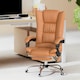 image 2 of Vinsetto PU Leather Vibration Massage Office Chair with Heat, Light Brown