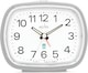 image 1 of Acctim Camille Analogue Alarm Clock Quartz Luminous Hands Chrome Bezel | Grey | Pigeon Grey