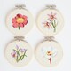 image 5 of RHS Embroidery Hoop Decoration Kit, Pastel Florals, Multicoloured, 9cm