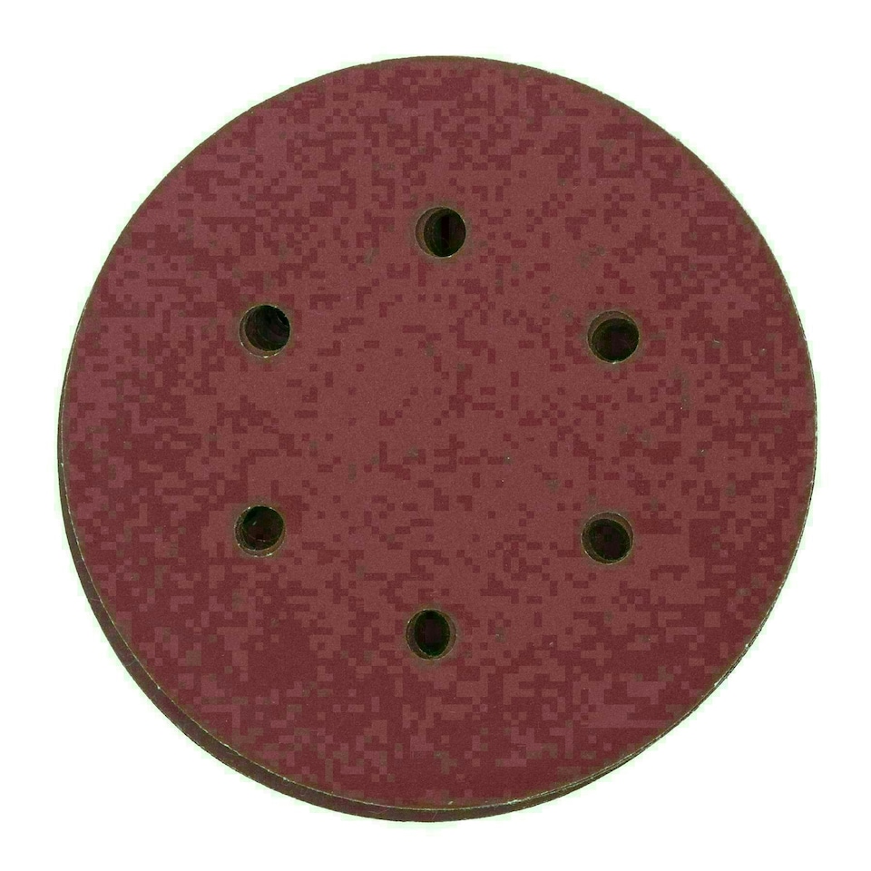 image 1 of 150mm Mixed Grit Hook And Loop Sanding Discs For DA Orbital Sanders 500pk