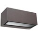image 1 of Nemesis Aluminium 1 Light Outdoor Wall Light Brown IP54, E27