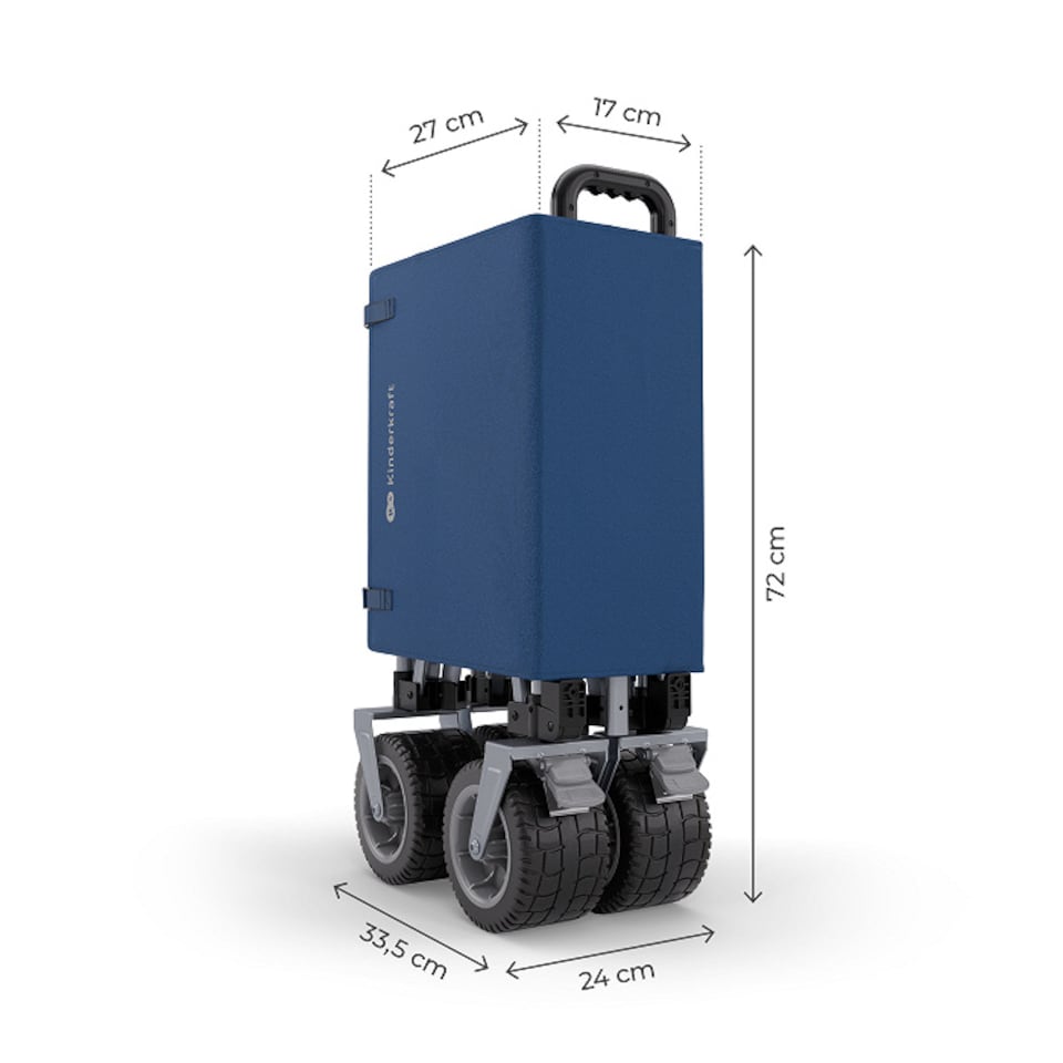 image 1 of Kinderkraft ROLLSTER Foldable Touring Wagon | Blue | Night Blue