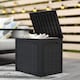 image 8 of Outsunny 93L Plastic Garden Storage Box, Outdoor Storage Box with Handles, Waterproof Outdoor Storage Container for Garden Tools and Accessories, Black