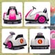 image 9 of AIYAPLAY Kids Bumper Car, Electric Ride-on, 6V 360-Degree Spin Waltzer Car with Dual Motors, Music and Horn for Kids Ages 3-8 Years | Pink