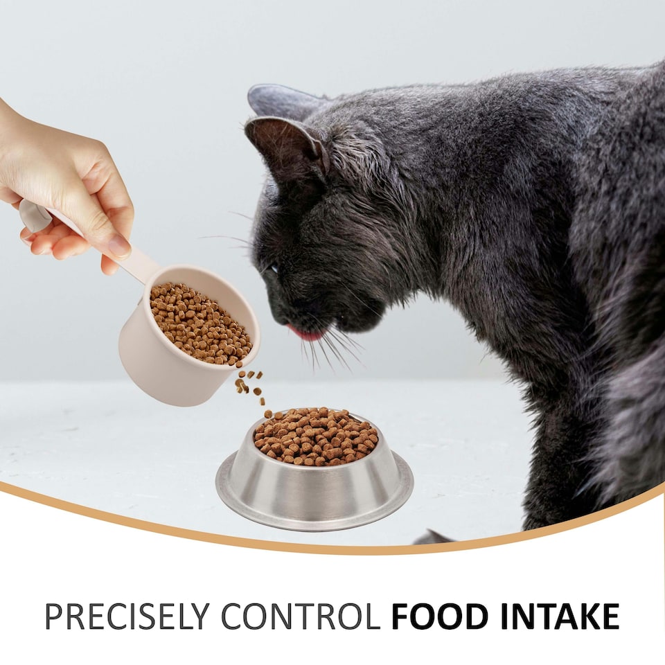 image 1 of CAT FOOD STORAGE CONTAINER WITH SCOOP DRY FOOD TIN RETRO VINTAGE WOODEN LID Cream | Cream