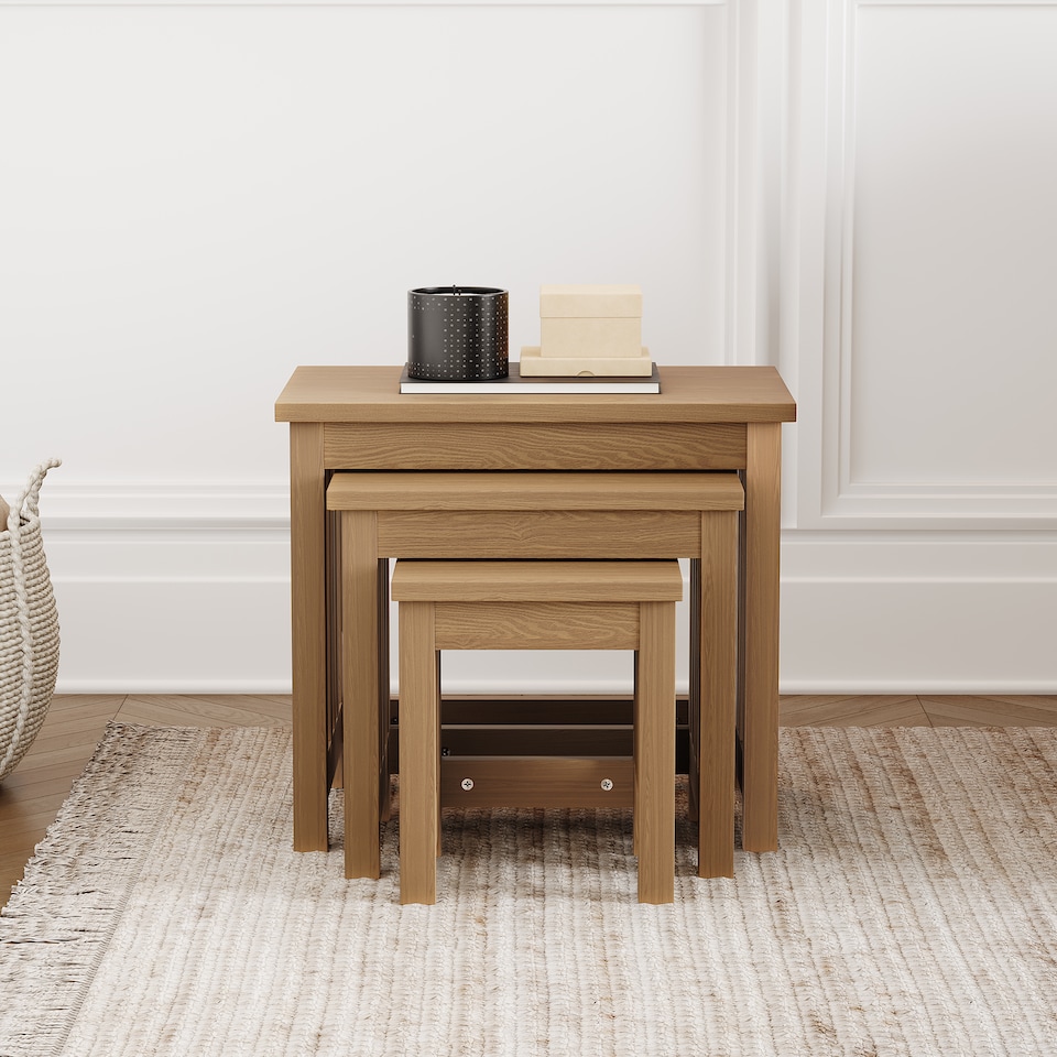 image 1 of Vida Designs Ashton Nest of Tables 3 Piece Set Nesting Sofa Bedside Side Table