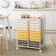 image 3 of COSTWAY 20 Drawers Storage Trolley Home Organizer Yellow
