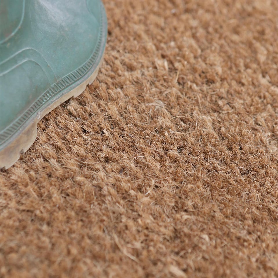 image 1 of Nicola Spring Premium Handmade Coir Door Mats - 60cm x 40cm - Pack of 2