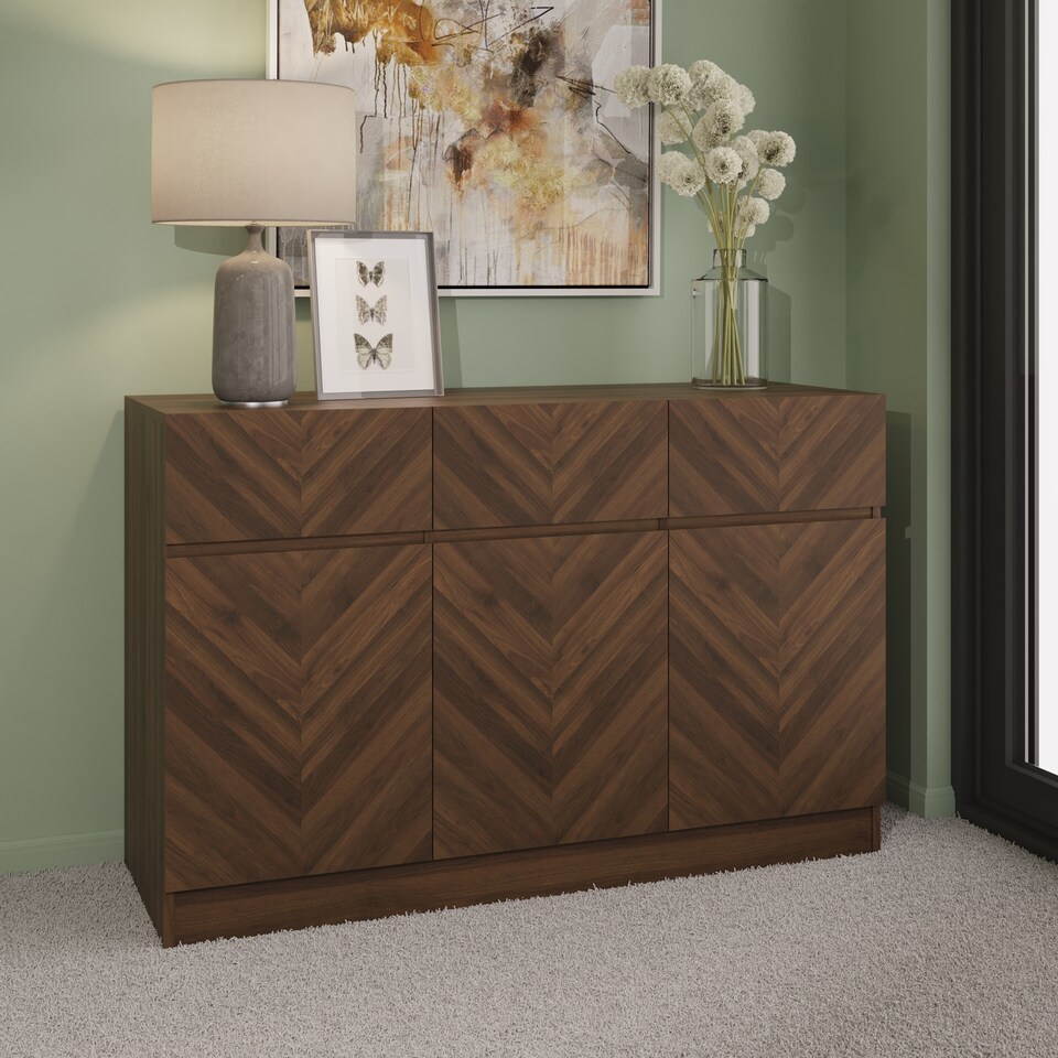 image 1 of Catania Large Sideboard | Brown | Royal Walnut