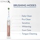 image 5 of Oral-B Genius X Smart Rechargeable Toothbrush with Travel Case, Rose Gold