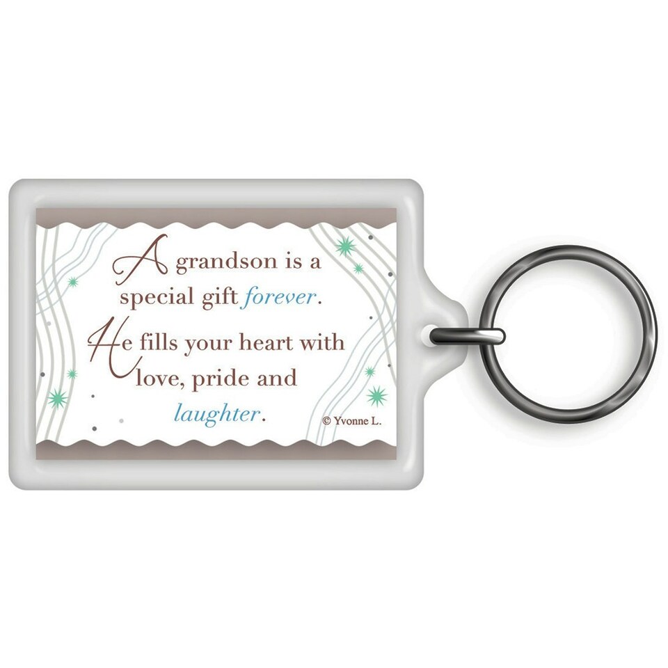 image 1 of World's Best Grandson Celebrity Style Keyring