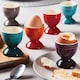 image 2 of Cooks Professional 6 Piece Egg Cup Set | Made From Durable Stoneware | Multi-Colour