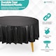 image 4 of Disposable Plastic Table Cover, Waterproof Tablecloth - 84 Inch