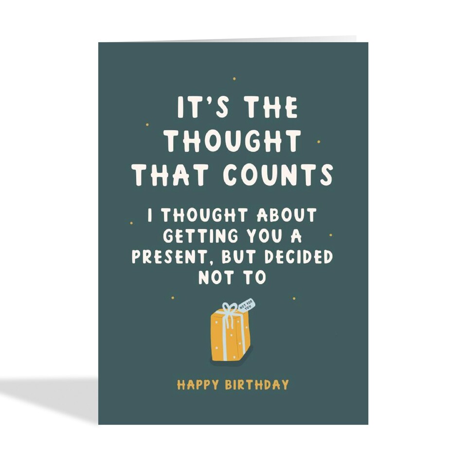 image 1 of Cheeky Thought That Counts Birthday Card