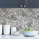 image 3 of NuWallpaper NU3491 Beauty Peel & Stick Wallpaper, Black Multi