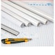 image 3 of Clear Self Adhesive Book Cover Roll 45cm x 3m - Transparent Film