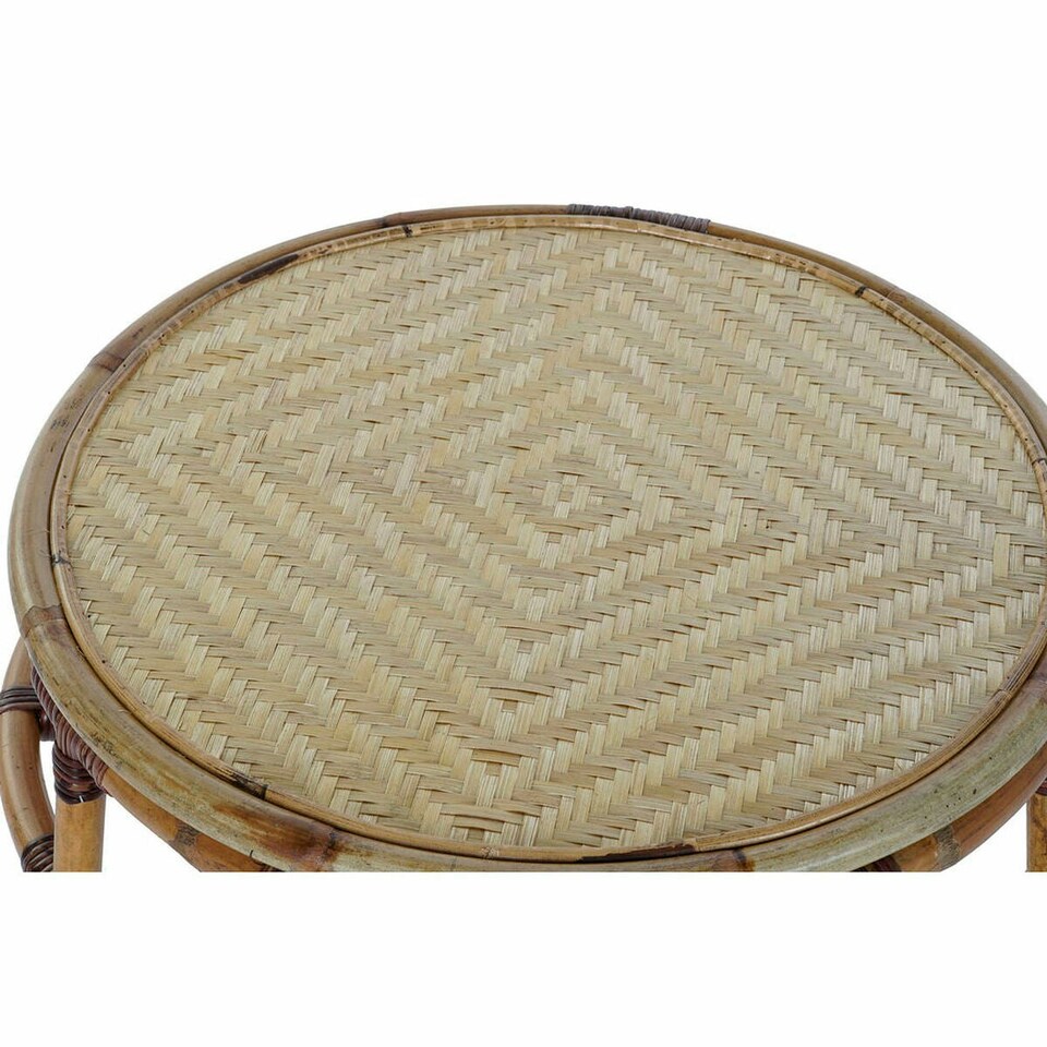 image 1 of Side table DKD Home Decor Bamboo Rattan (60 x 60 x 42 cm) N/A