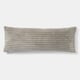 image 3 of OHS Ribbed Faux Fur Bolster Pillow Soft Maternity Support Cushion | Grey | One Size