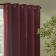 image 7 of Yard Heavy Chenille Velvet Room Darkening Eyelet Curtains | Cream