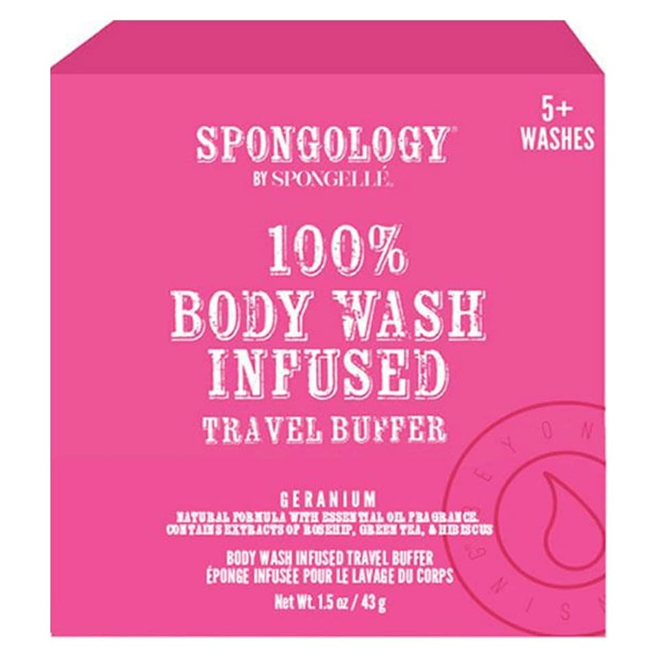 Spongelle Body Wash Travel Buffer Geranium 43g