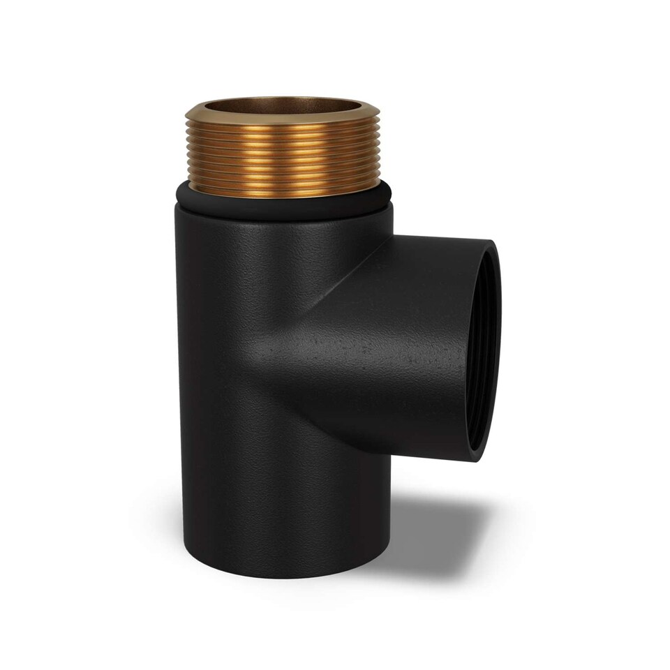 image 1 of Talus Radiator T-Piece 1/2" BSP - Black