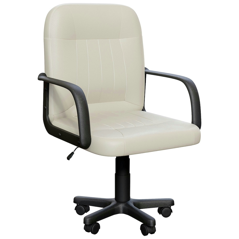 image 1 of Vida Designs Morton Office Chair Computer Desk Table Chair, Beige