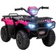 image 1 of HOMCOM 12V Electric Quad Bike for Kids w/ LED Headlights, Music - Pink