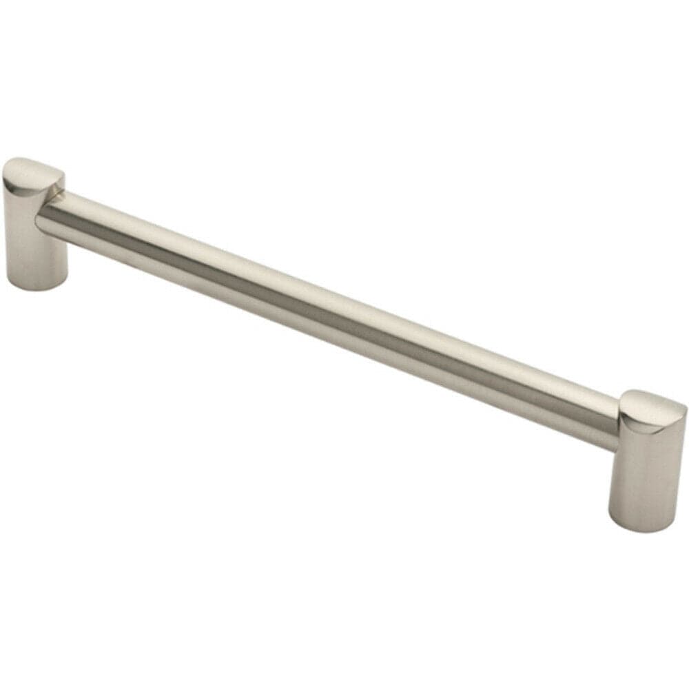 Loops Round Tube Pull Handle 244 x 16mm 224mm Fixing Centres Satin Nickel in Metallics