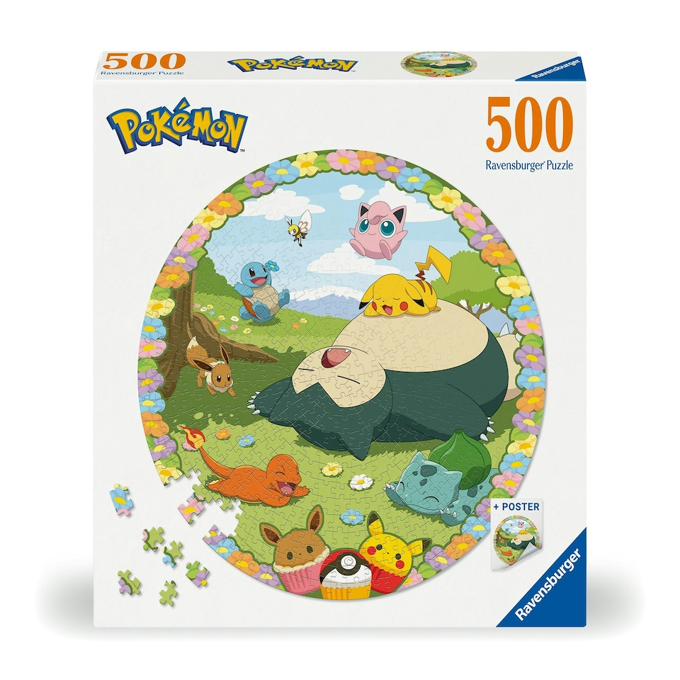 image 1 of Pokemon Circular 500pc - Ravensburger - 542 12001131