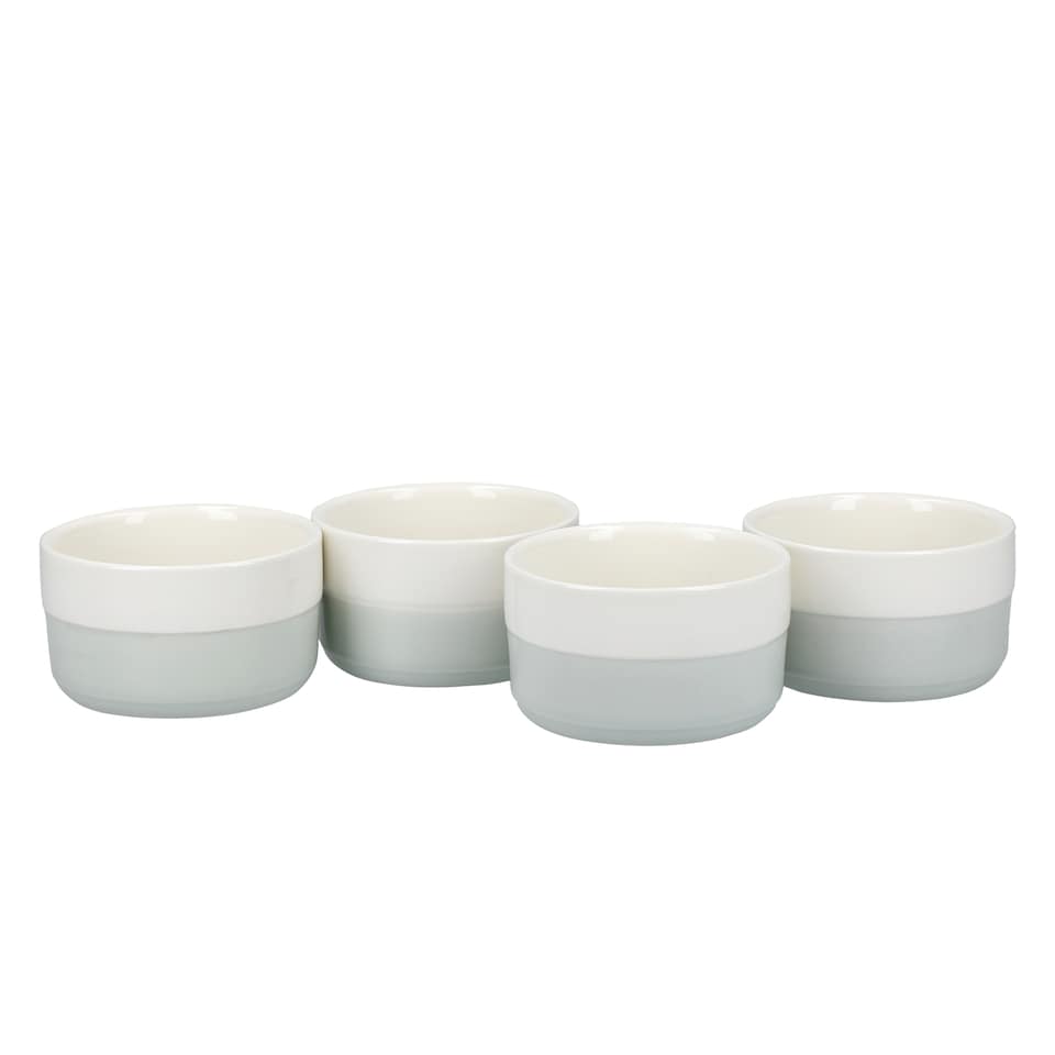 image 1 of KitchenCraft Ramekins Ceramic Set of 4 | White