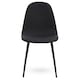 image 1 of Interiors By Premier Comfortable Sturdy Black Fabric Dining Chair, Contemporary Modern Dining Chair, Versatile Modern Chair Black