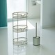 image 1 of Showerdrape Sage Green Bathroom Accessory Set Floor Caddy with Toilet Brush and Holder | Green | Sage Green | 1