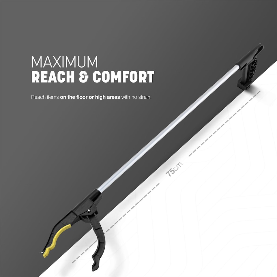 image 1 of Keplin Litter Picker 75cm Long Reach Grabber Tool with Magnetic Pick Up Tip, Pack of 2