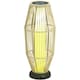 image 1 of Outsunny 72 cm Rattan Solar Floor Lamp, Auto On/Off LED Garden Light, Grey Grey | Grey