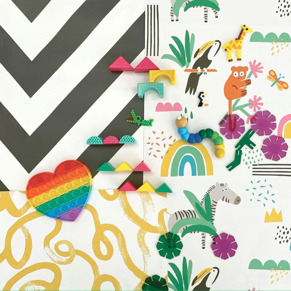 image 1 of Holden Décor Squiggle Wallpaper - Ochre/White - One Size | Yellow