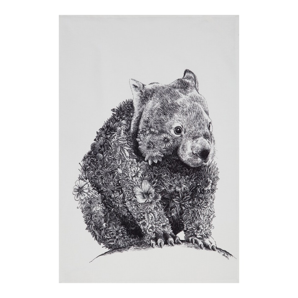 image 1 of Maxwell & Williams Marini Ferlazzo Wombat Tea Towel