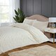 image 2 of Chunky Ribbed Fur Polyester Duvet Cover Set with Pillowcase White | King