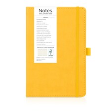 Notes London A5 Italian Styled Moretti Notebook Yellow