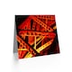 image 2 of Industrial Architecture Abstact Geometric Orange Red Greeting Card
