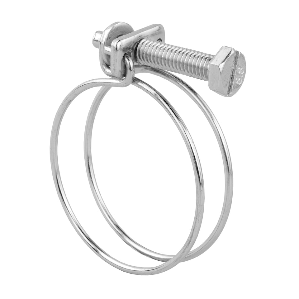 image 1 of KCT Universal 36-40mm Double Wire Clips for Hose Pipe - 2 Pack