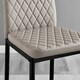 image 2 of Furniturebox 2x Milan Cappuccino Beige Leather Black Leg Bar Stools