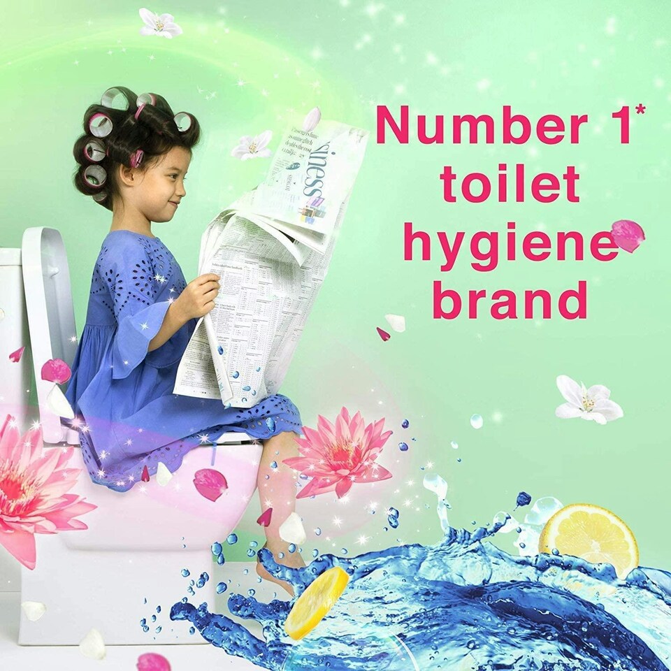 image 1 of Bloo Colour Active Toilet Rim Block Fresh Flowers Anti-Limescale 3 x 50g 5 Packs