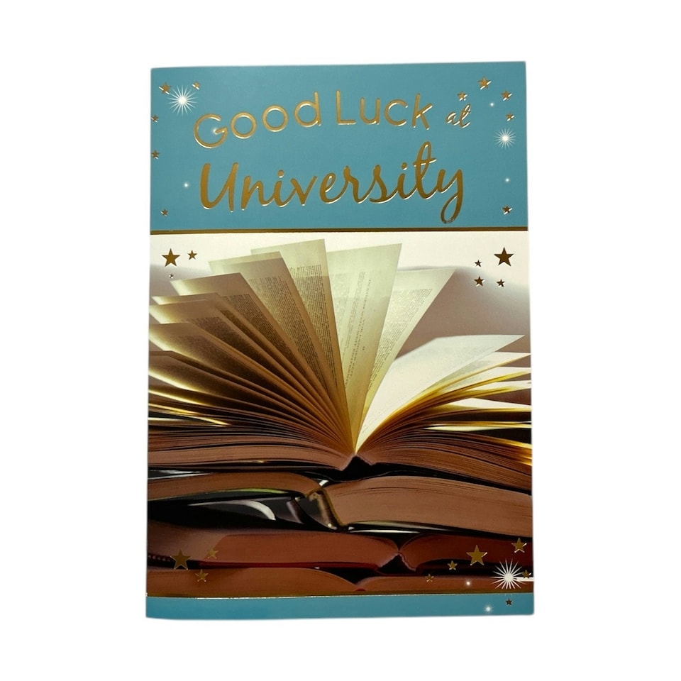 image 1 of At Your University Stars Design Good Luck Card