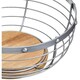image 6 of KitchenCraft Fruit Basket Grey Wire Wood