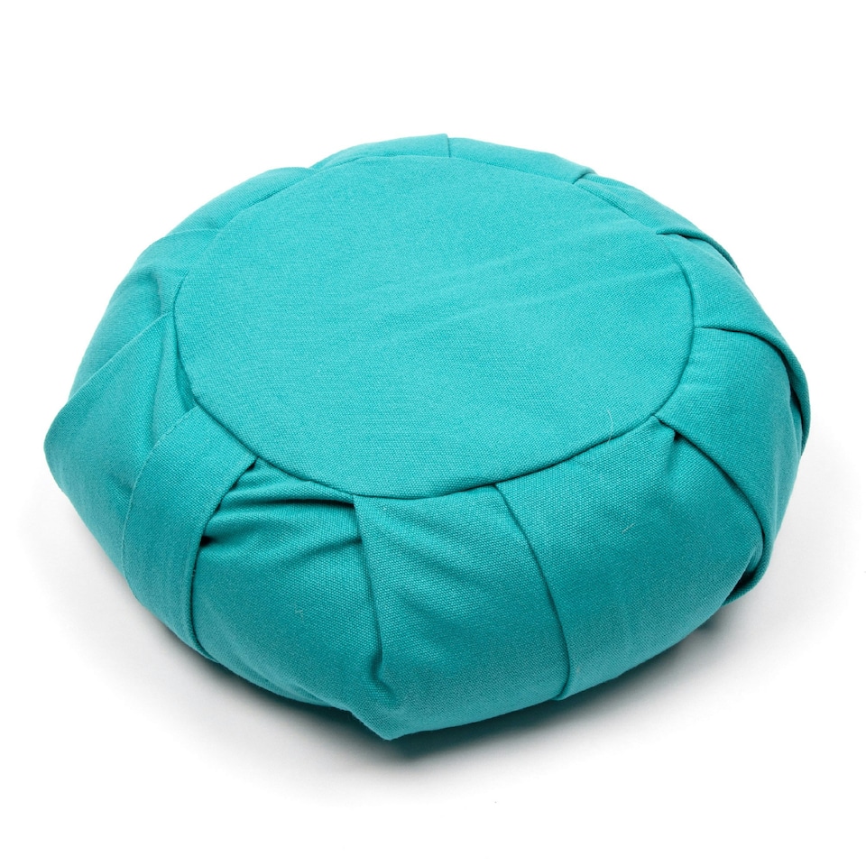 image 1 of Myga Turquoise Zafu Yoga Meditation Cushion