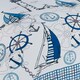 image 5 of Sailboats Nautical Duvet Cover Set - King - Blue