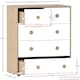 image 3 of Junior Vida Neptune 5 Drawer Chest, White & Oak - Set of 2