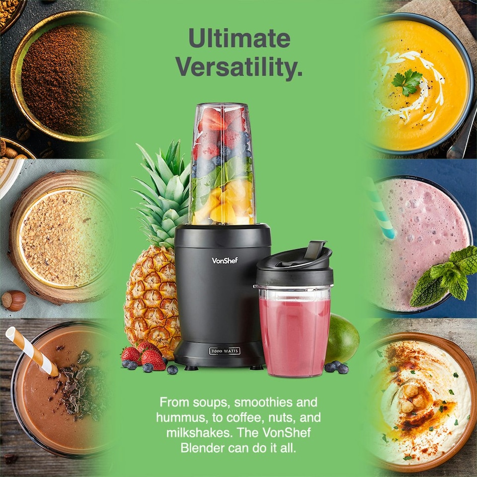 image 1 of VonShef 1000W Multifunction Personal Blender for smoothies