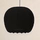 image 5 of CGC Lila Black Rounded Ribbed Stretch Cotton Lampshade