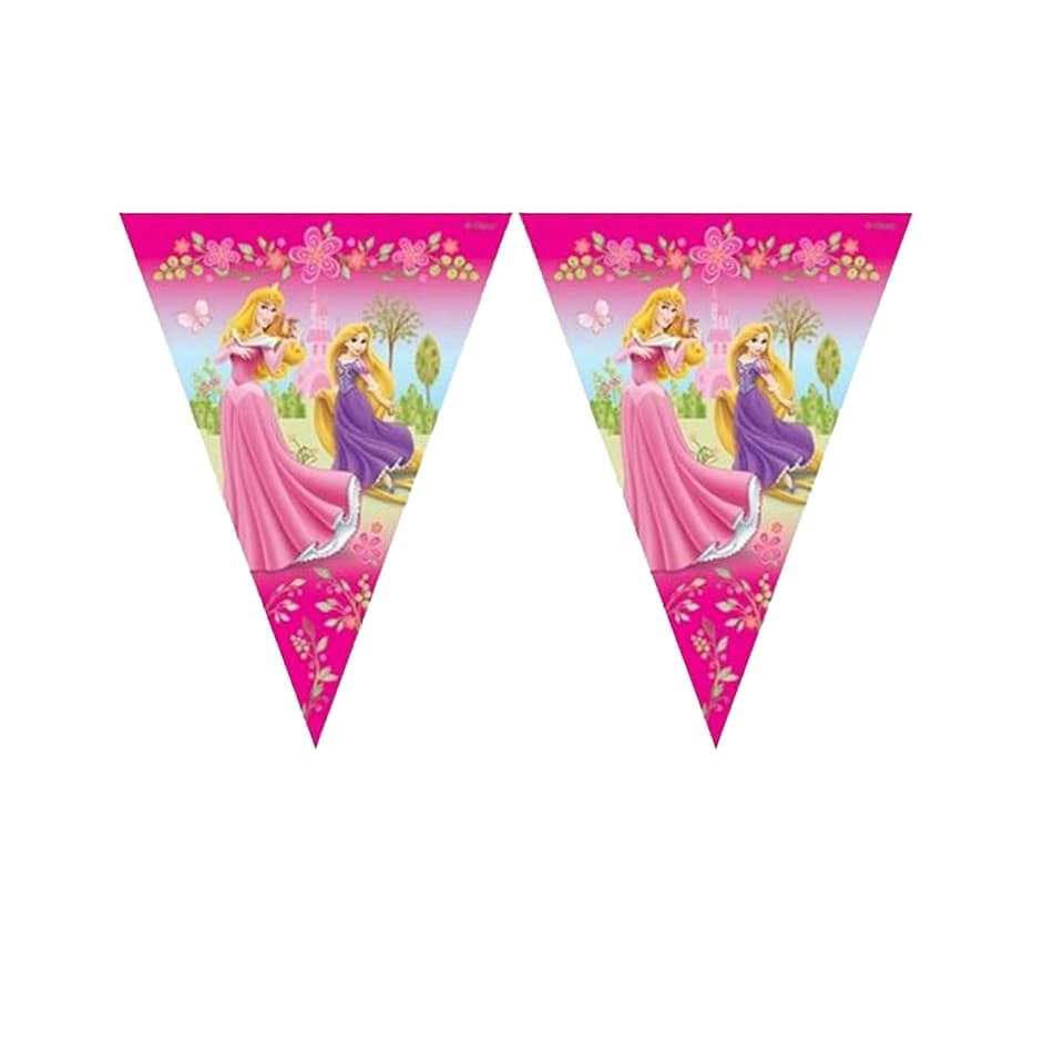image 1 of Disney Princess Summer Palace Pennant Banner - Pink - One Size